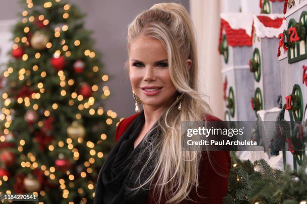 Actress Crystal Hunt visits Hallmark Channel's "Home & Family" at Universal Studios Hollywood on October 29, 2019 in Universal City, California.