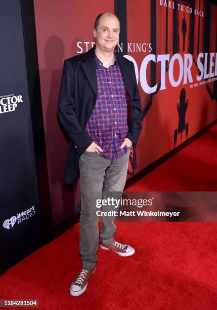 Mike Flanagan attends the premiere of Warner Bros Pictures' "Doctor Sleep" at Westwood Regency Theater on October 29, 2019 in Los Angeles, California.