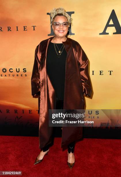 Kasi Lemmons attends the premiere of Focus Features' "Harriet" at The Orpheum Theatre on October 29, 2019 in Los Angeles, California.