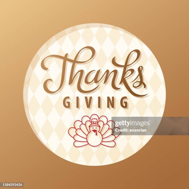 thanksgiving golden greeting card - meet and greet stock illustrations