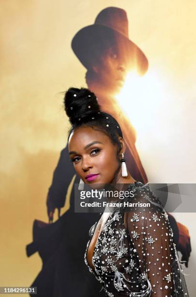 Janelle Monáe attends the Premiere Of Focus Features' "Harriet" at The Orpheum Theatre on October 29, 2019 in Los Angeles, California.