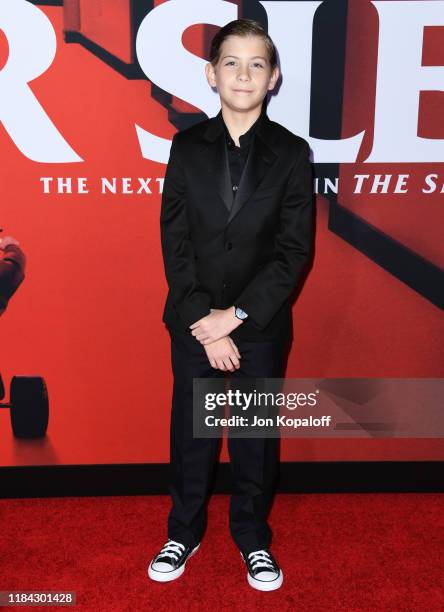 Jacob Tremblay attends the premiere of Warner Bros Pictures' "Doctor Sleep" at Westwood Regency Theater on October 29, 2019 in Los Angeles,...