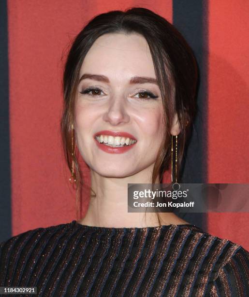 Alex Essoe attends the premiere of Warner Bros Pictures' "Doctor Sleep" at Westwood Regency Theater on October 29, 2019 in Los Angeles, California.