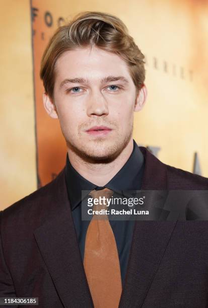 Joe Alwyn attends the premiere of Focus Features' "Harriet" at The Orpheum Theatre on October 29, 2019 in Los Angeles, California.