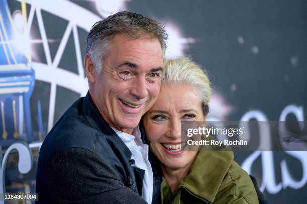 Greg Wise and Emma Thompson attend the "Last Christmas" New York Premiere at AMC Lincoln Square Theater on October 29, 2019 in New York City.