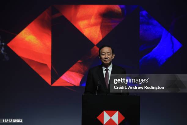 Peter Wong Deputy Chairman and Chief Executive of The Hongkong and Shanghai Banking Corporation Limited, Asia-Pacific during the Welcome Dinner for...