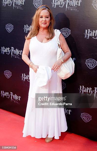 Fedra Lorente attends 'Harry Potter and the Deathly hallows Part 2' premiere photocall at Callao cinema on July 7, 2011 in Madrid, Spain.