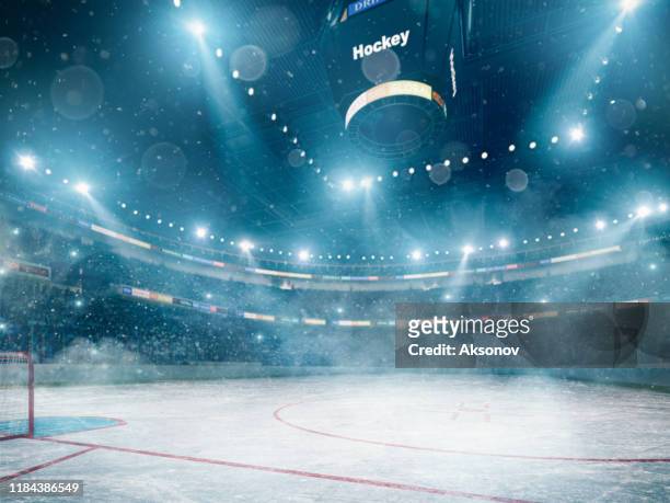 arena professionistica di hockey - hockey su ghiaccio foto e immagini stock