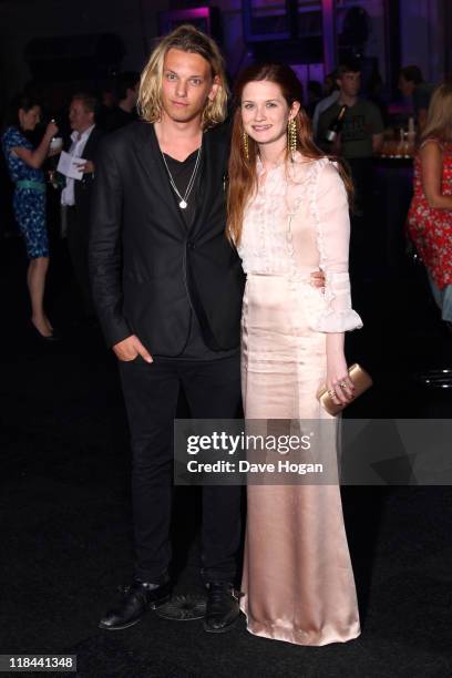 Jamie Campbell Bower and Bonnie Wright attend the world premiere of Harry Potter and the Deathly Hallows Part 2 after party at Old Billingsgate...