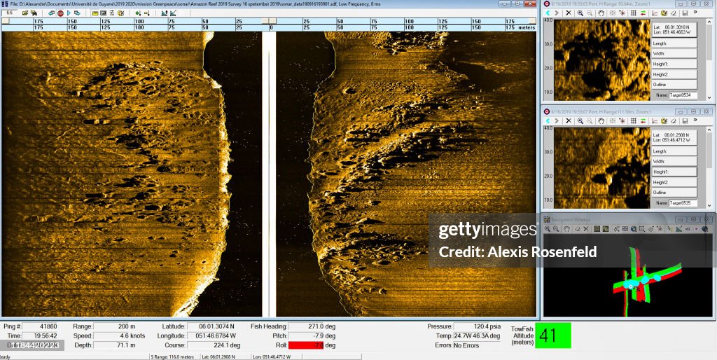 A virtual view of the seabed scanned by the side-scan sonar on... News ...