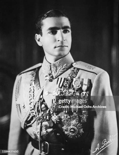 Mohammad Reza Pahlavi , the last King of Iran, Tehran, circa 1951.