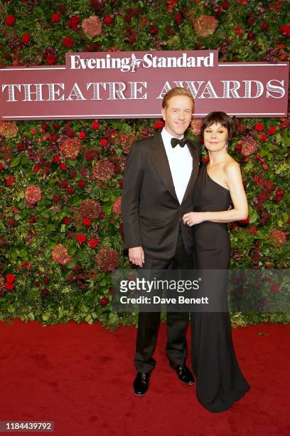 Damian Lewis and Helen McCrory attend 65th Evening Standard theatre Awards in association with Michael Kors at the London Coliseum on November 24,...