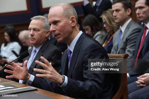 Dennis Muilenburg , president and CEO of the Boeing Company, and John Hamilton , vice president and chief engineer of Boeing Commercial Airplanes,...
