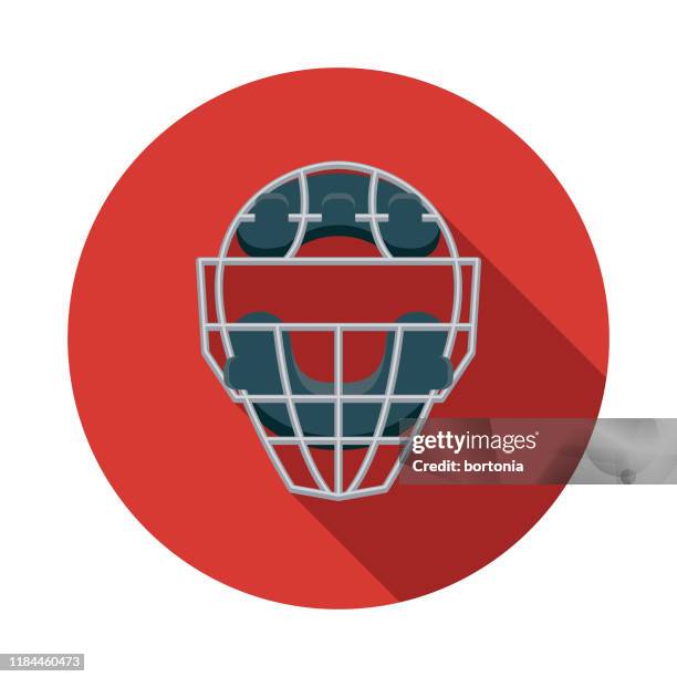 catcher's mask baseball icon - referee stock illustrations