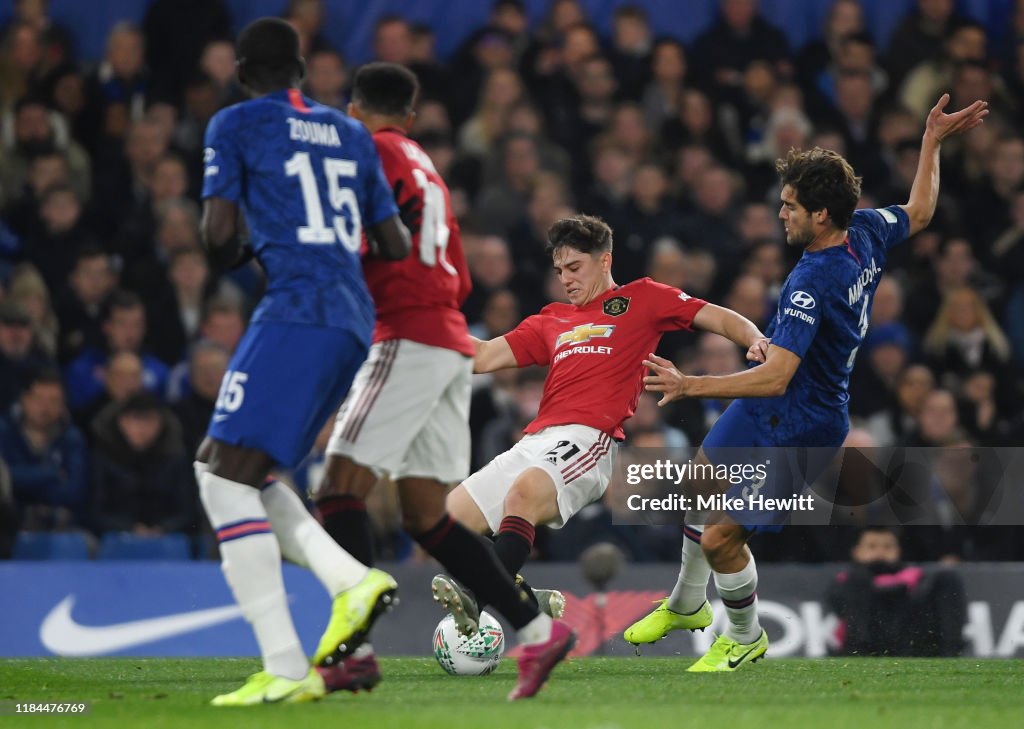 Chelsea FC v Manchester United - Carabao Cup Round of 16