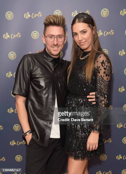 Henry Holland and Amber Le Bon attend Ella Canta's Day of the Dead celebration on October 30, 2019 in London, England.