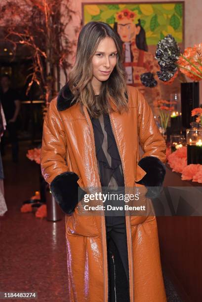 Isabella Charlotta Poppius attends Ella Canta's Day of the Dead celebration on October 30, 2019 in London, England.