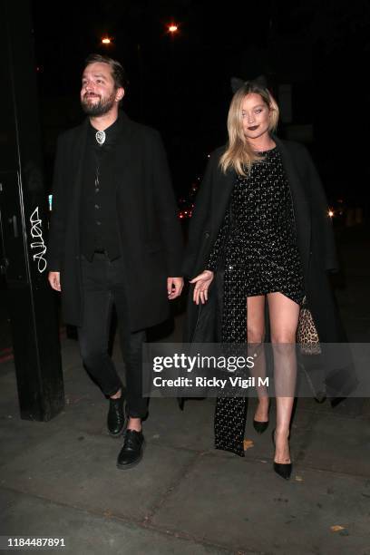 Iain Stirling and Laura Witmore seen attending UNICEF Halloween Ball event at One Marylebone on October 30, 2019 in London, England.