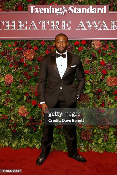 Mark Ebulue attends 65th Evening Standard theatre Awards in association with Michael Kors at the London Coliseum on November 24, 2019 in London,...