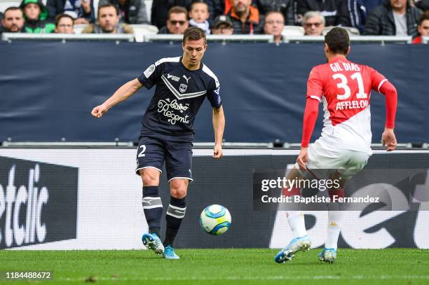 Nicolas DE PREVILLE of Bordeaux during the French Ligue 1 Football match between Bordeaux and Monaco on November 24, 2019 in Bordeaux, France.