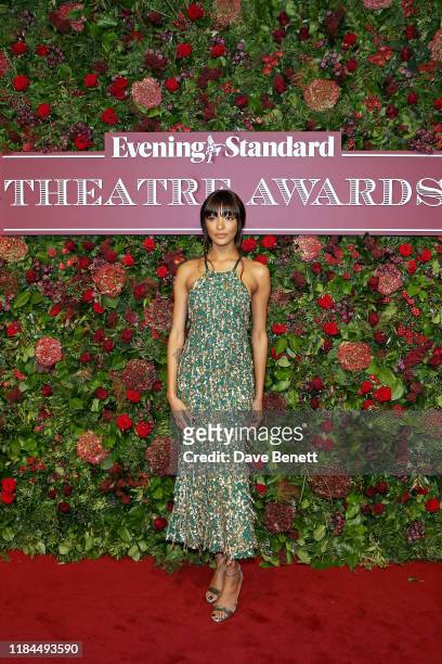 Jourdan Dunn attends 65th Evening Standard theatre Awards in association with Michael Kors at the London Coliseum on November 24, 2019 in London,...