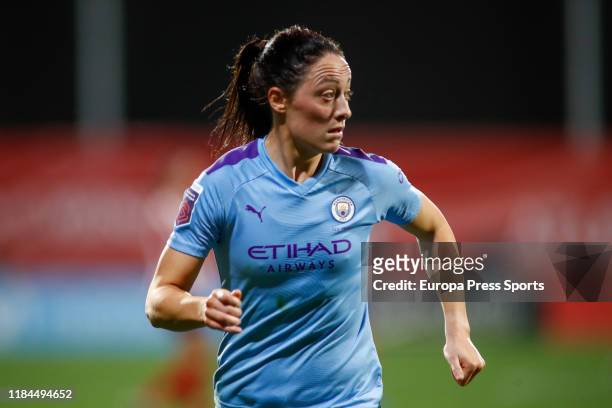 Megan Campbell, player of Manchester City from Ireland, in action during the Women's Champions League football match, Round of 16 - 2nd Leg, played...