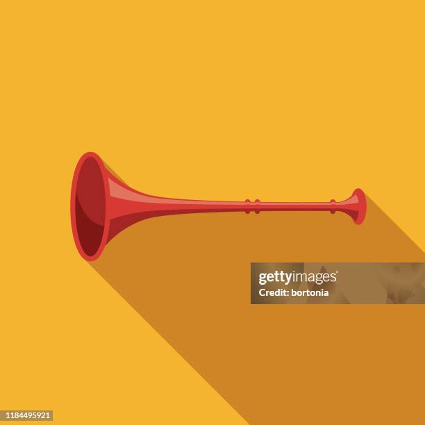 vuvuzela soccer icon - vuvuzela stock illustrations