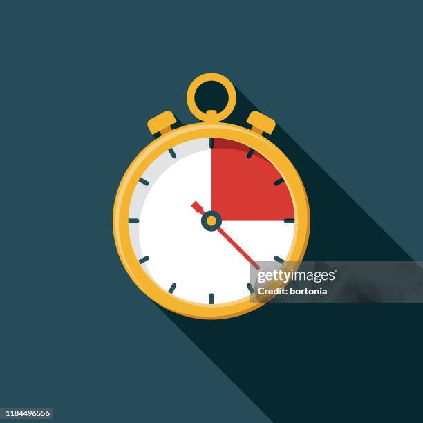 stockillustraties, clipart, cartoons en iconen met stopwatch icoon - klok