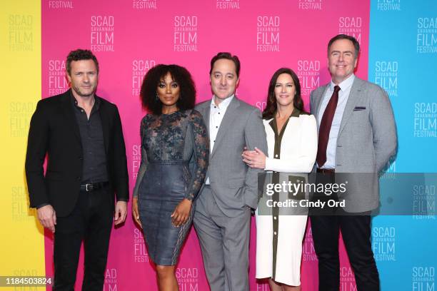 Jason O’Mara, Frances Turner, Brennan Brown, Isa Dick Hackett and David Scarpa attend the 22nd SCAD Savannah Film Festival on October 30, 2019 at...