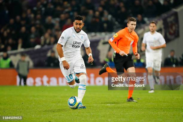 Dimitri PAYET of Marseille during the Ligue 1 match between Toulouse and Marseille on November 24, 2019 in Toulouse, France.