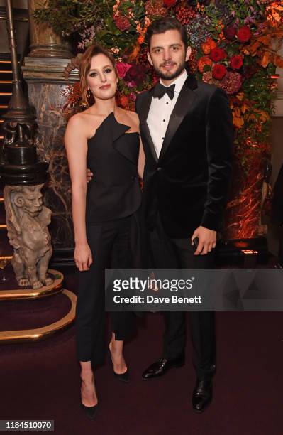 Laura Carmichael and Michael C. Fox attend the 65th Evening Standard Theatre Awards in association with Michael Kors at the London Coliseum on...
