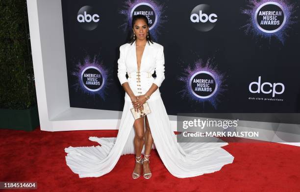 Ballet dancer Misty Copeland arrives for the 2019 American Music Awards at the Microsoft theatre on November 24, 2019 in Los Angeles.