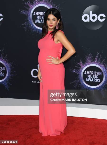 Actress Jenna Dewan arrives for the 2019 American Music Awards at the Microsoft theatre on November 24, 2019 in Los Angeles.