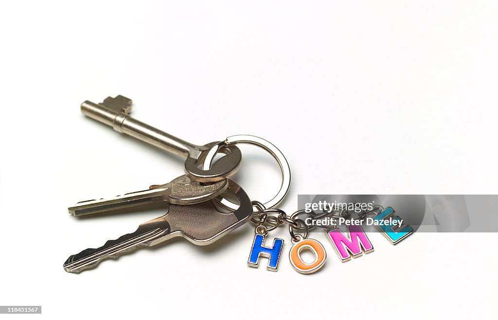 Home keys with copy space