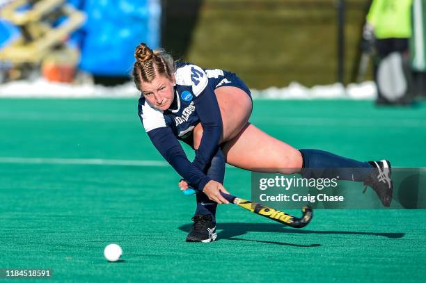 Middlebury Panthers Sophia Peluso against the Franklin & Marshall Diplomats at the Division III Women's Field Hockey Championship held at Spooky Nook...