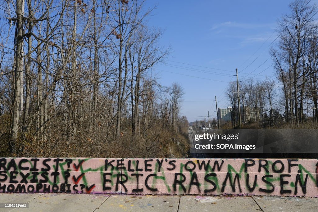 A bridge along Fee Lane near the Indiana University Kelley...