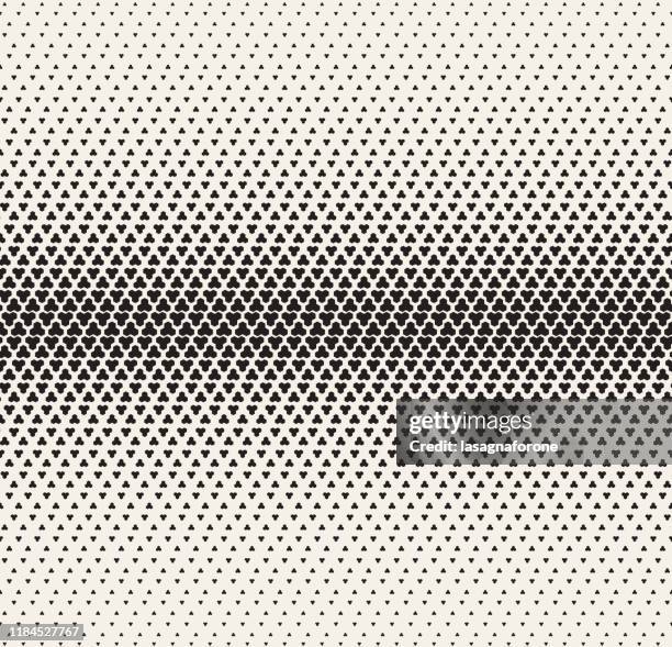 geometric halftone background seamless vector - interlocking circles stock illustrations