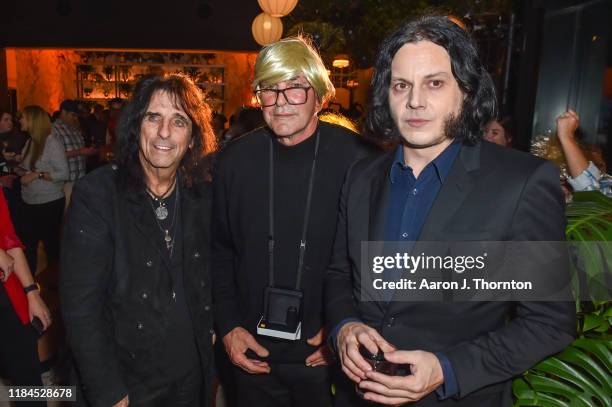 Musician Alice Cooper, Former MLB Player Kirk Gibson, and Musician Jack White attend the Kirk Gibson Foundation's Fundraiser For Parkinson's hosted...