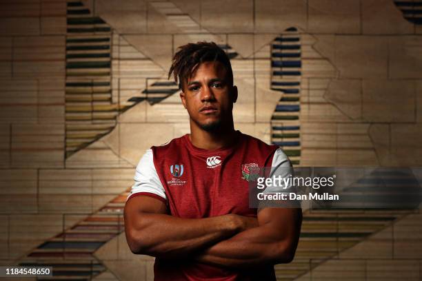 Anthony Watson of England poses for a portrait following a press conference on October 31, 2019 in Tokyo, Japan.