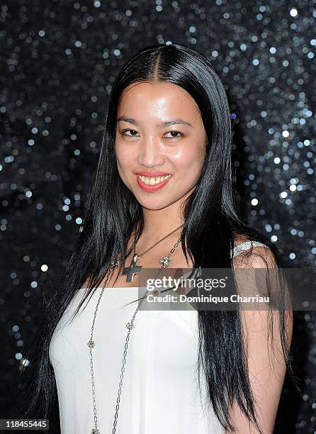 Actress Yu Aoi attends the Chanel Haute Couture Fall/Winter 2011/2012 show as part of Paris Fashion Week at Grand Palais on July 5, 2011 in Paris,...