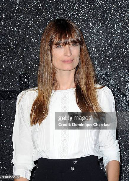 Caroline De Maigret attends the Chanel Haute Couture Fall/Winter 2011/2012 show as part of Paris Fashion Week at Grand Palais on July 5, 2011 in...