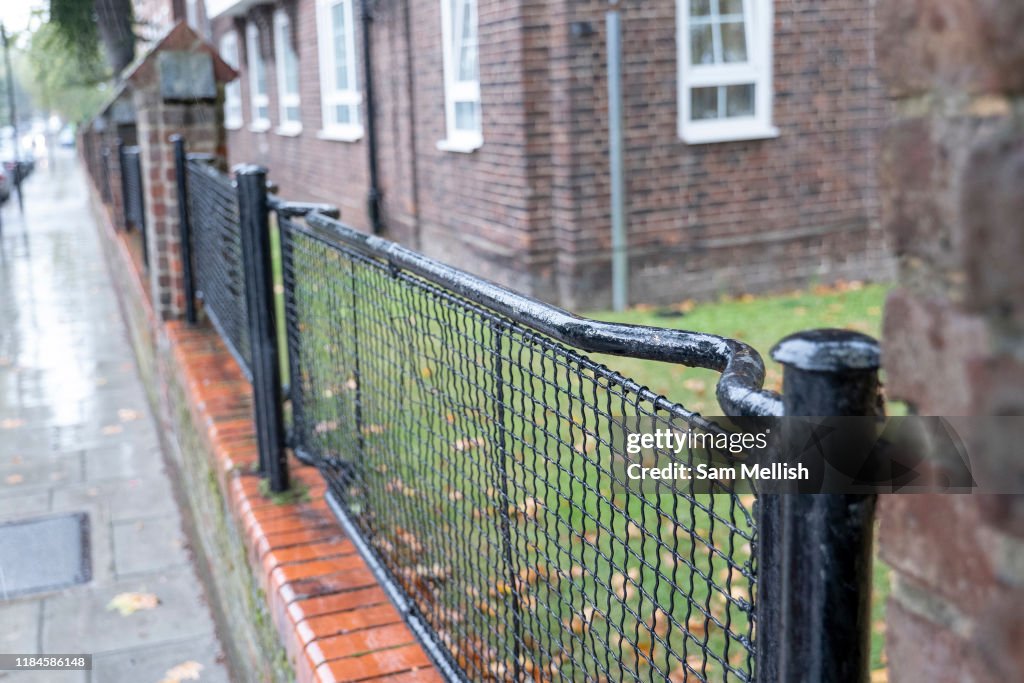 Railings Made From WW2 Stretchers South London