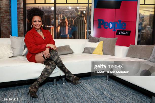 Kim Fields visits People Now on November 25, 2019 in New York, United States.