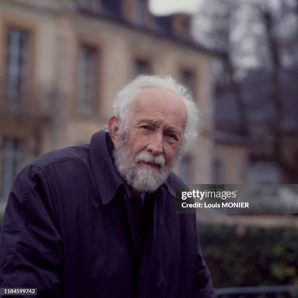Portrait de l'écrivain Jacques de Bourbon-Busset en 1991, France.