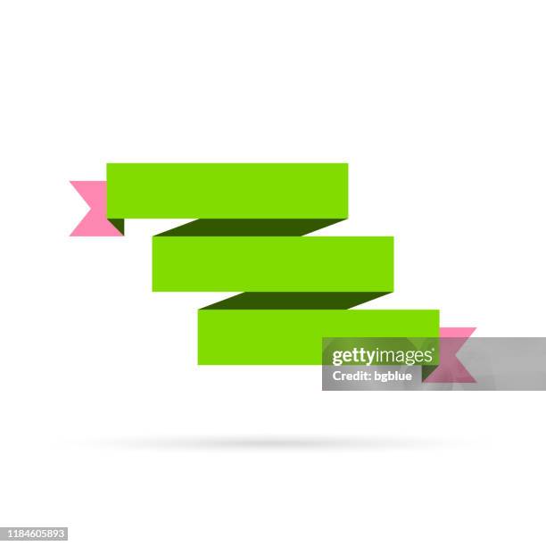 Single Ribbon Design Colorful Colorful Ribbon Isolated On White Background Design Element High-Res ...