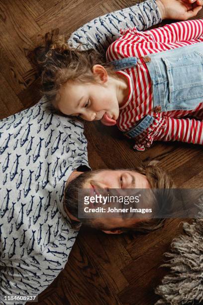 father and daughter together - naughty daughter stock-fotos und bilder