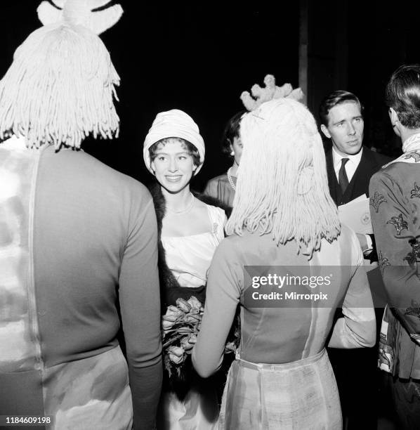 Queen Elizabeth, The Queen Mother, and Princess Margaret attend a gala charity matinee of ballet in aid of the Royal Academy of Dancing, at the...