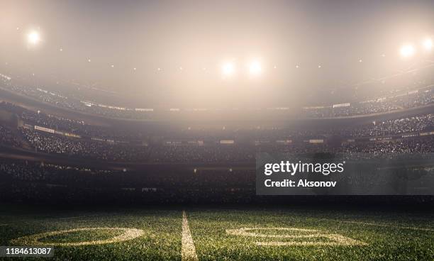 professional american football stadium - football stadium background stock pictures, royalty-free photos & images