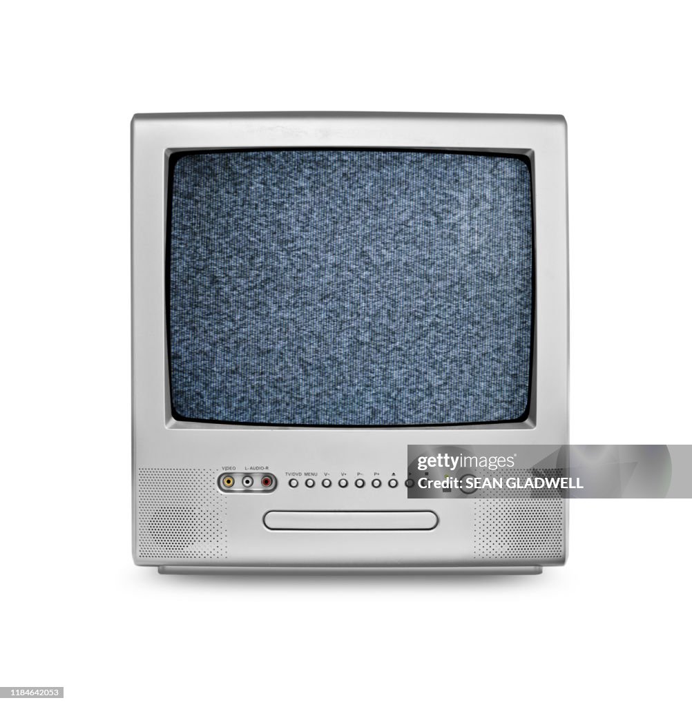 Television set with static interference