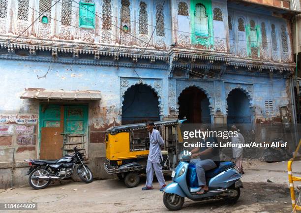 Old blue house of a brahmin, Rajasthan, Jodhpur, India on July 20, 2019 in Jodhpur, India.